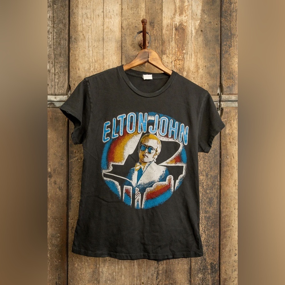 RARE Madeworn Elton John vintage t-shirt sz‎ S
